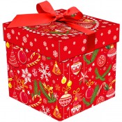 Коробка крышка-дно Праздничная (арт. TIM/10442)