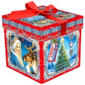 Коробка крышка-дно Зимний лес (арт. TIM/10441)