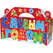 Коробка С Новым годом Лоскутки (арт. TIM/10515)