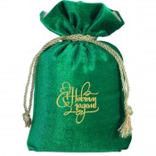Мешочек бархатный зеленый (арт. MOS/60062)