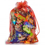 Новогодняя снежинка красный (арт. MOS/60183)