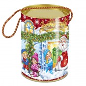 Домик Дед Мороз и дети (арт. MOS/50014)