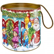 Домик Дед Мороз и дети (арт. MOS/50005)